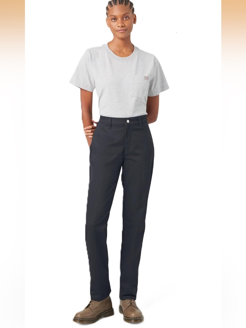 Dickies Women's Super Flex Twill Pant - Straight. 10/30R. 547/bb16-2:v